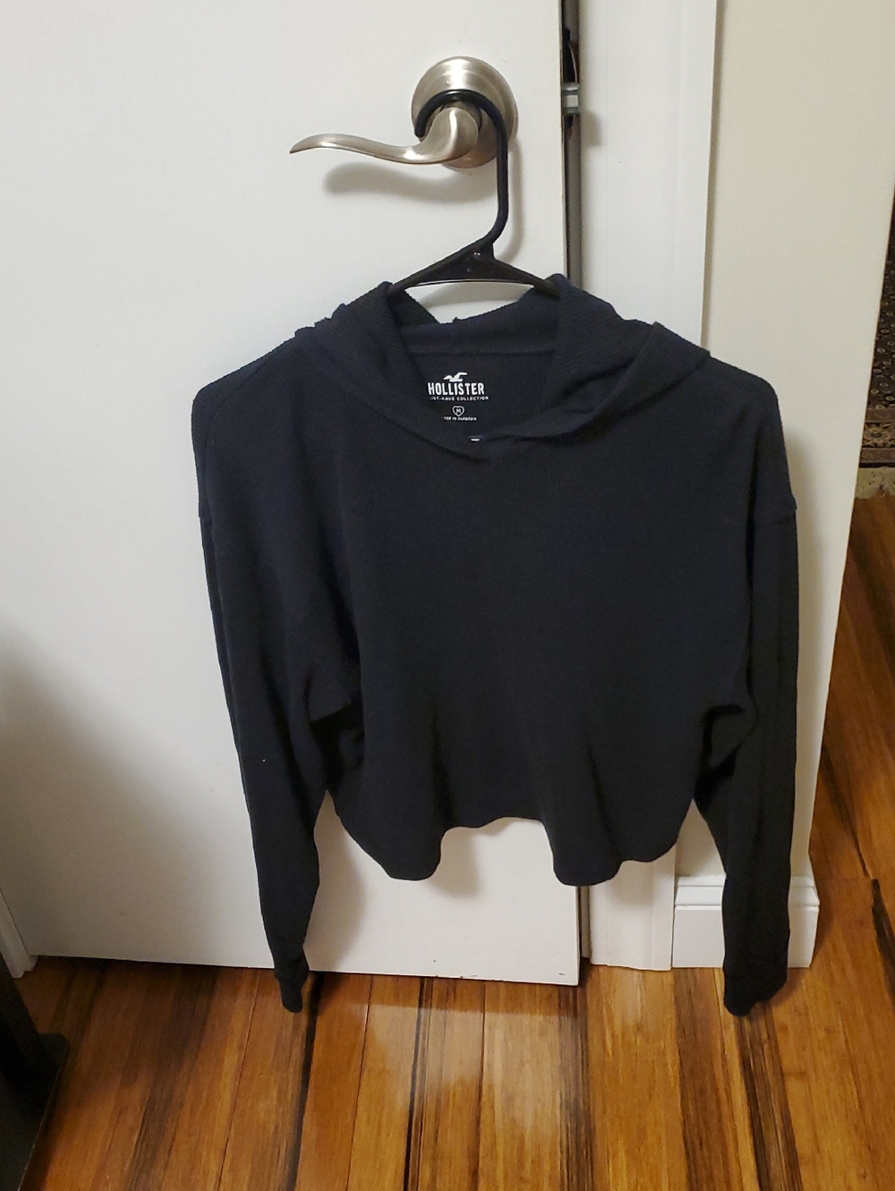 Cropped Waffle Hoodie